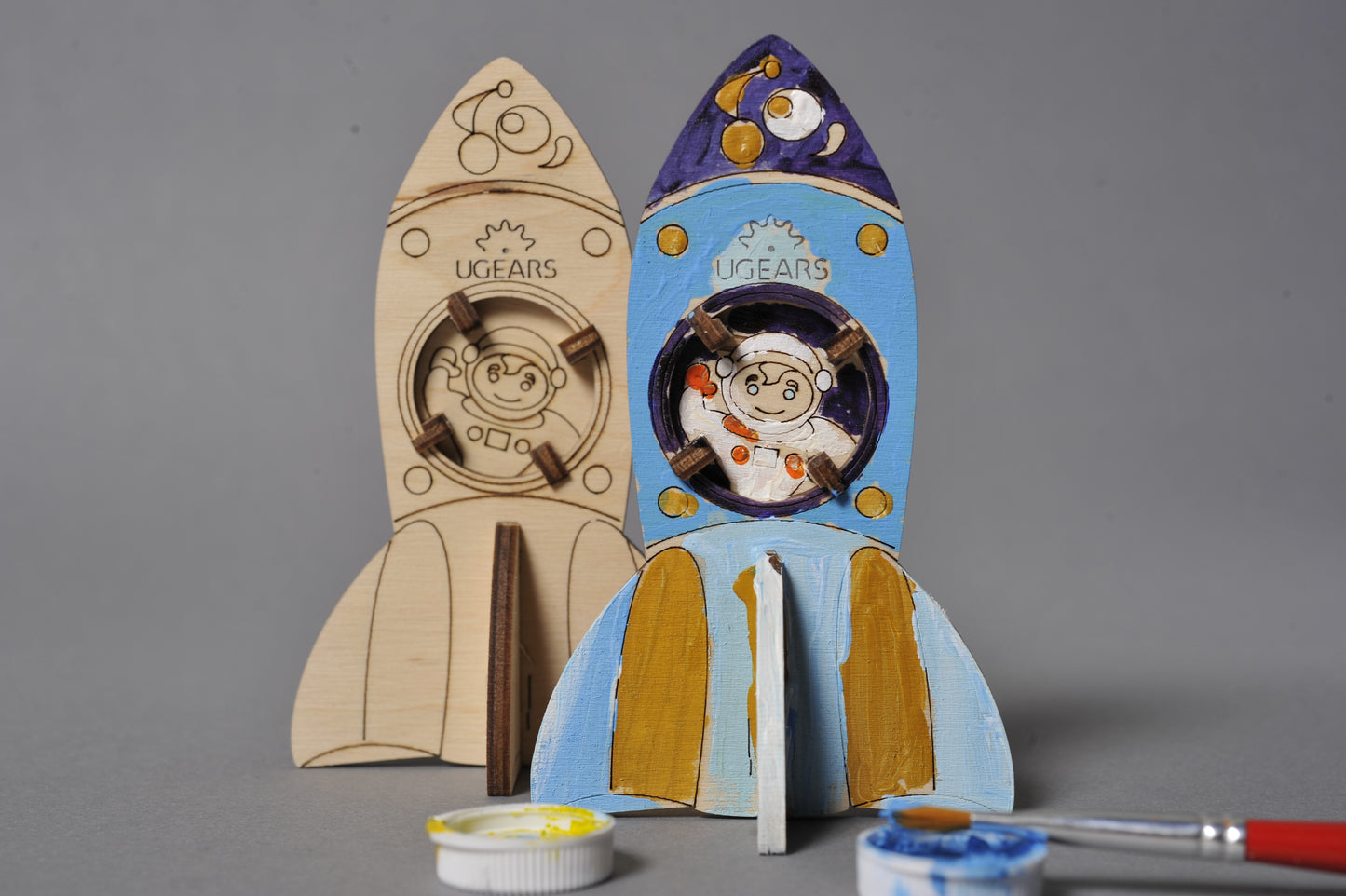 3D Colouring Model Rocket