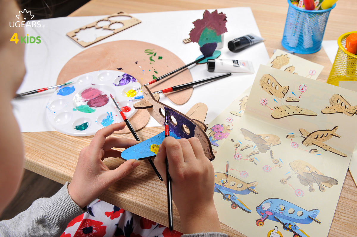 3D Colouring Model Airplane