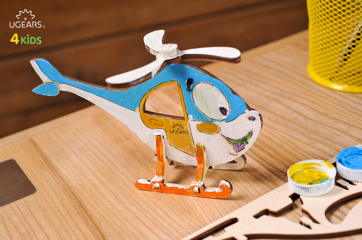 3D Colouring Model Helicopter