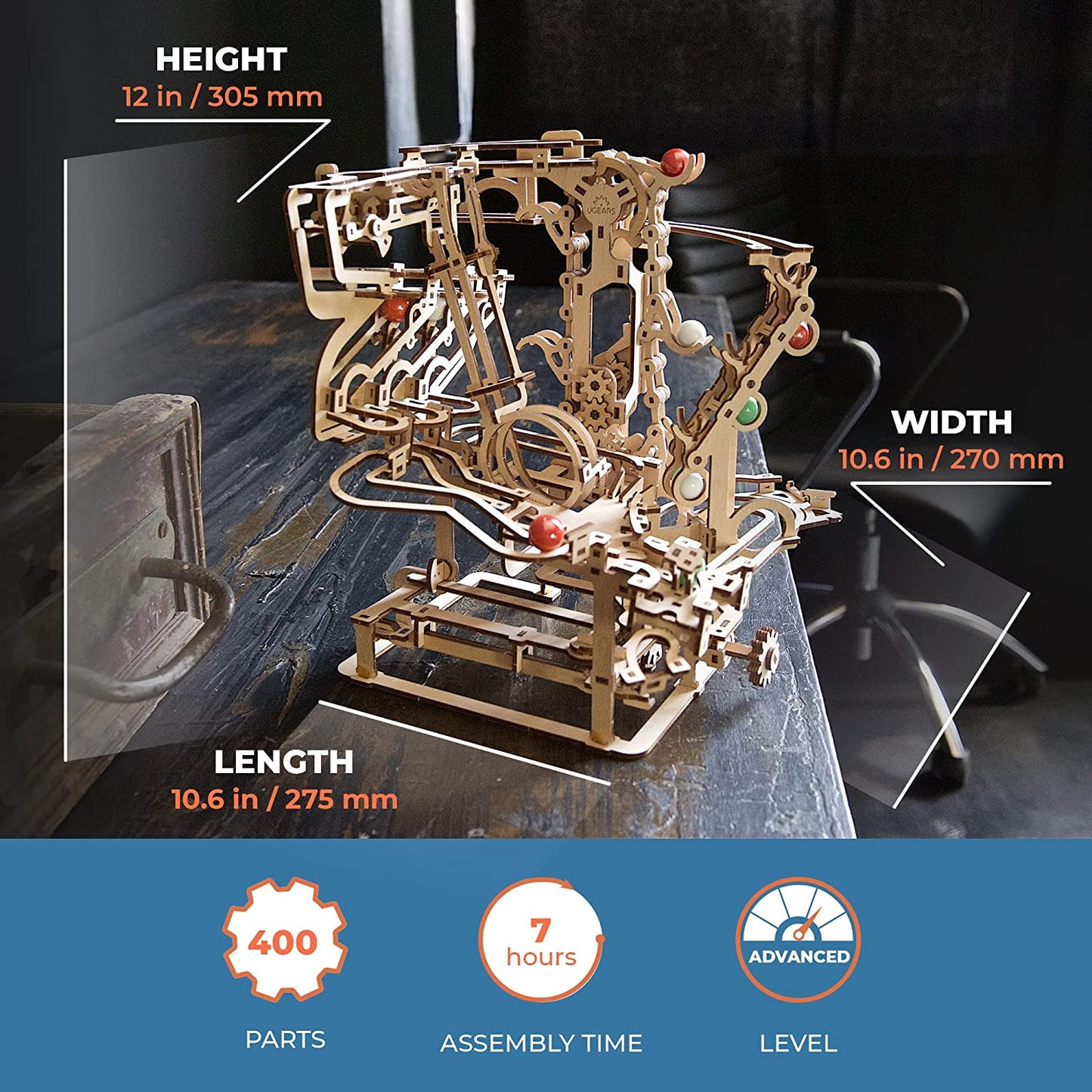 Marble Run Chain Hoist
