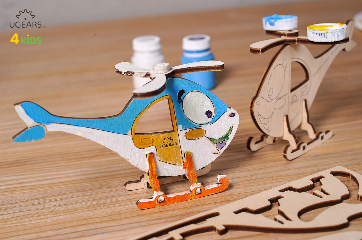 3D Colouring Model Helicopter