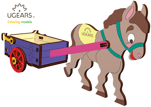 3D Colouring Model Donkey