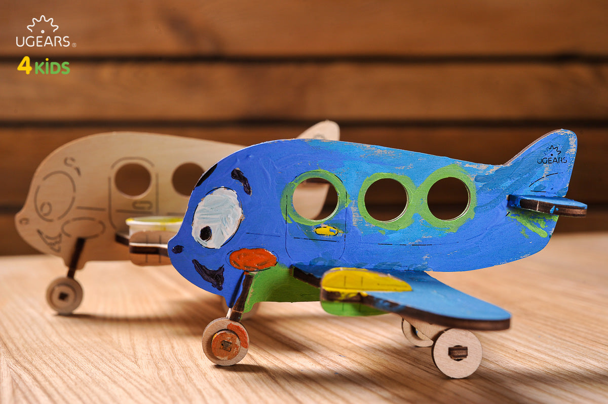 3D Colouring Model Airplane