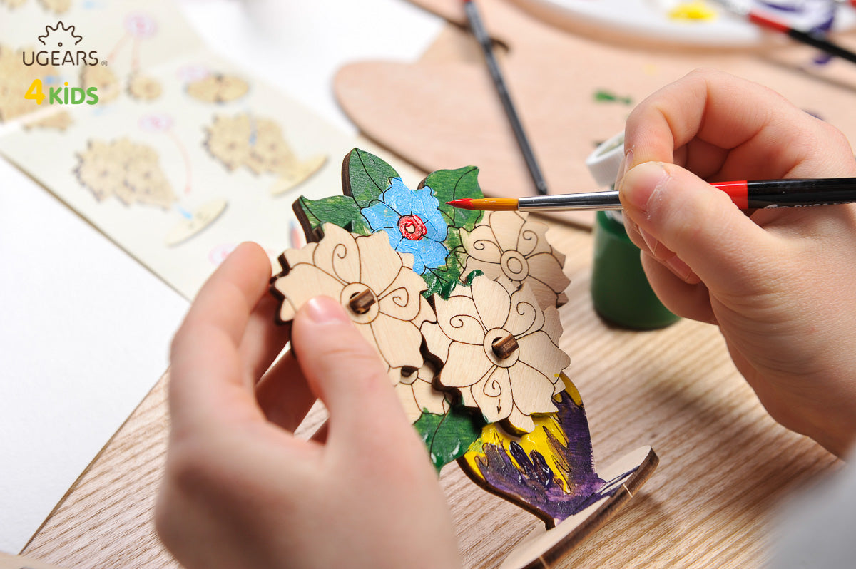 3D Colouring Model Bouquet