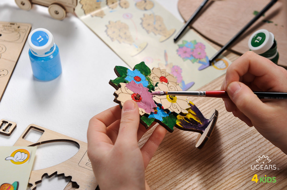 3D Colouring Model Bouquet