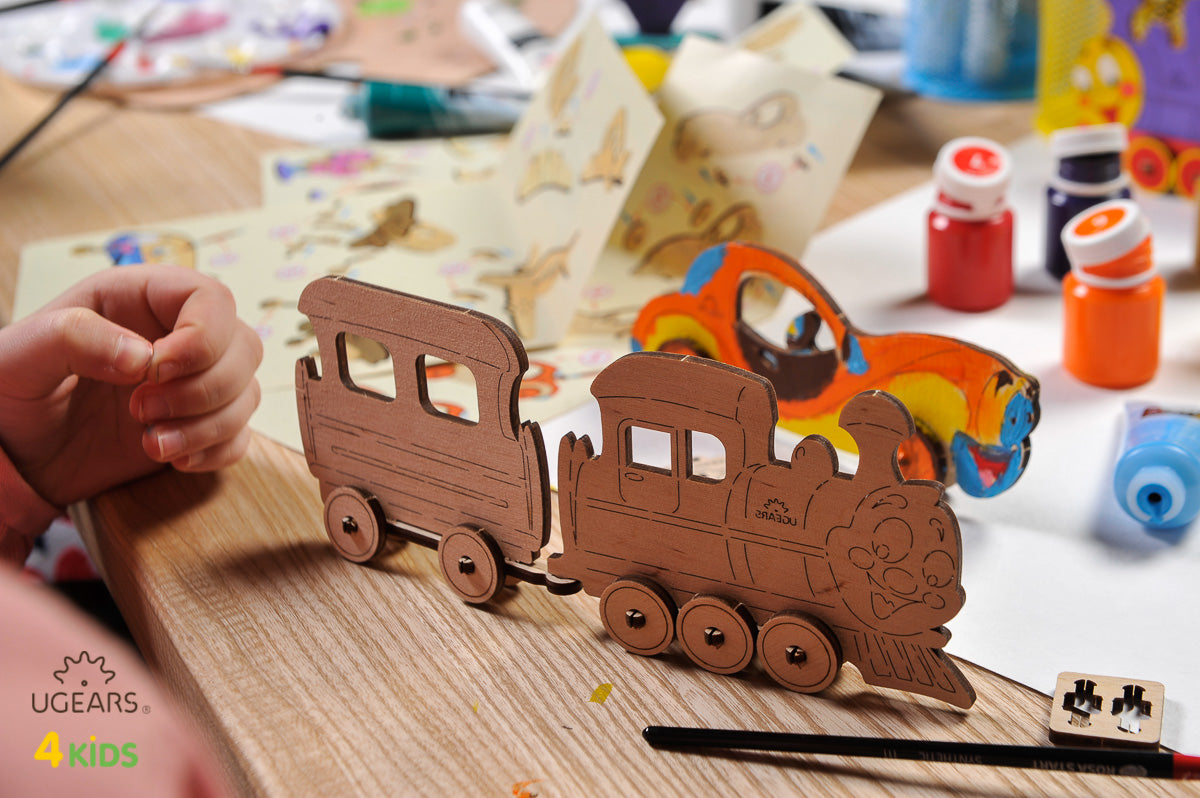 3D Colouring Model Locomotive