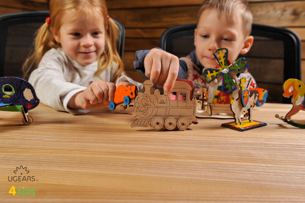 3D Colouring Model Locomotive