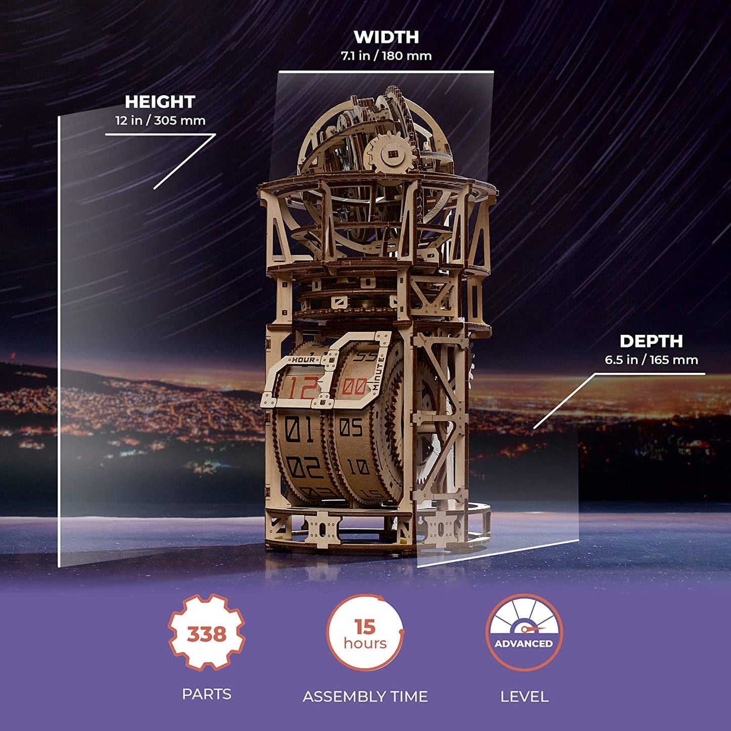 Sky Watcher Tourbillon Table Clock