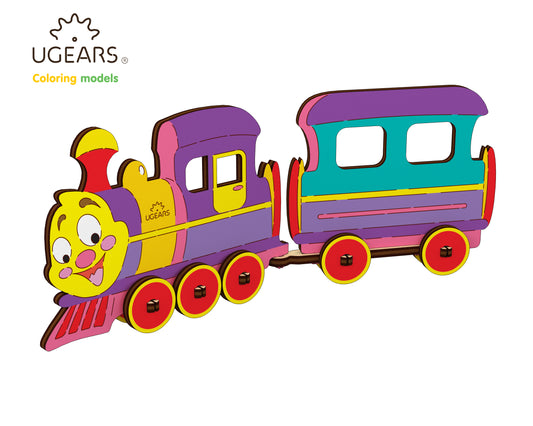 3D Colouring Model Locomotive