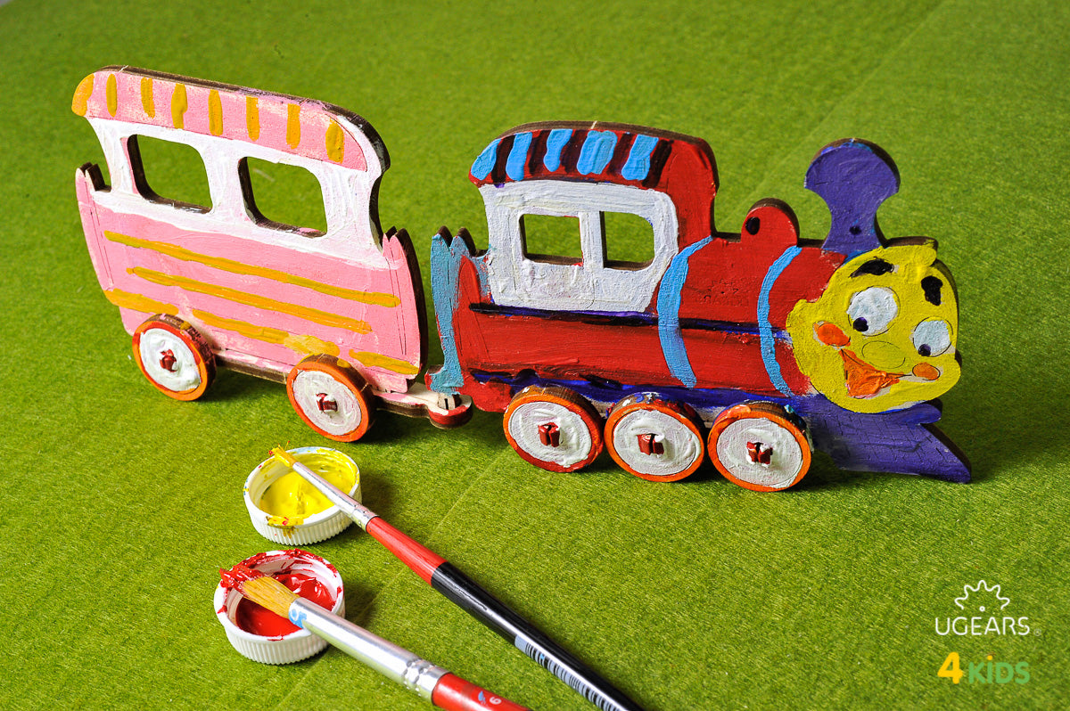 3D Colouring Model Locomotive
