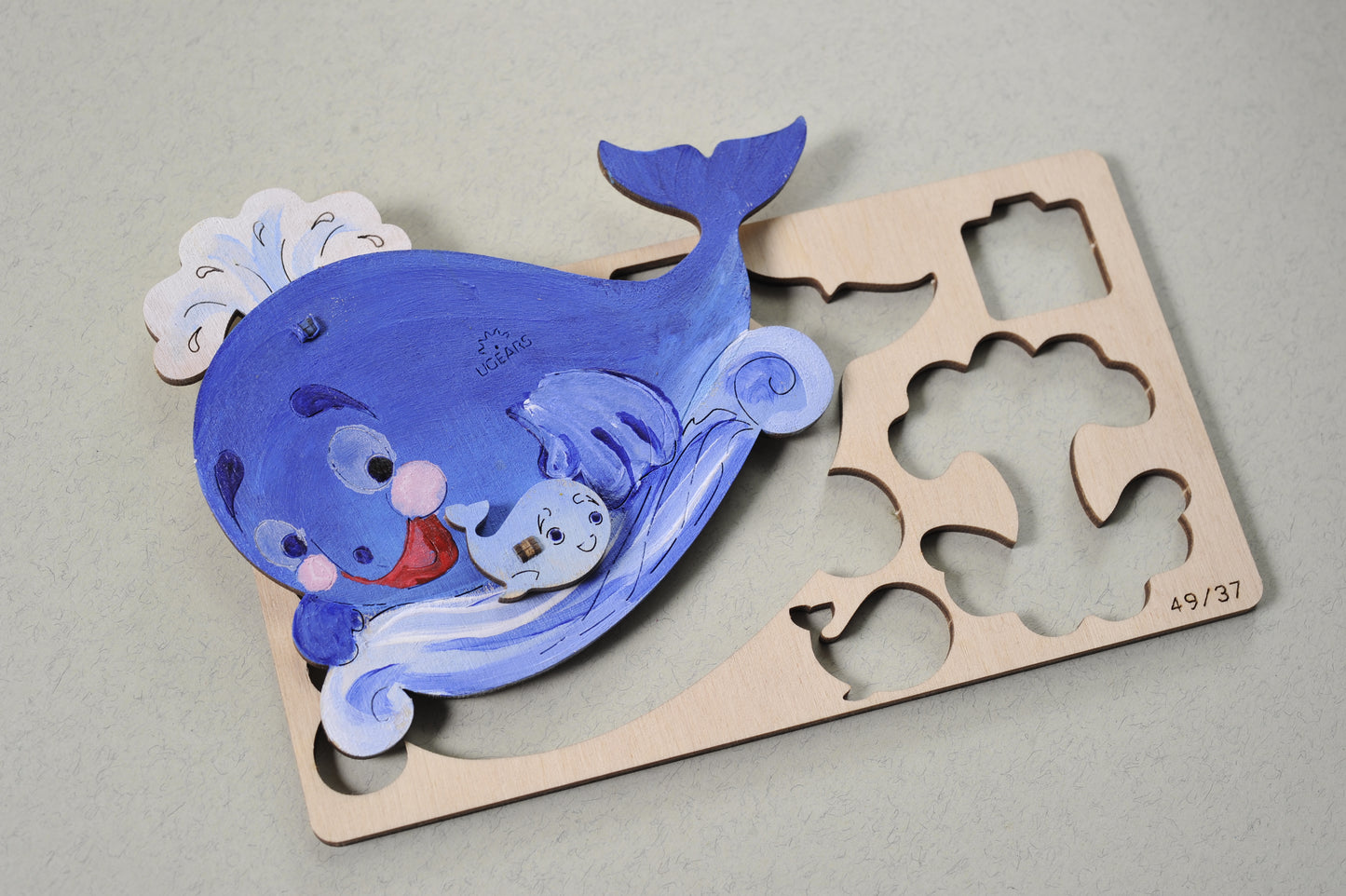 3D Colouring Model Whale