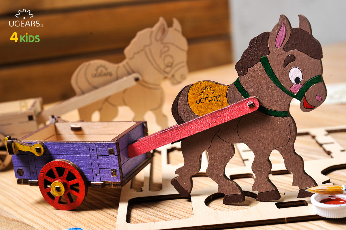 3D Colouring Model Donkey