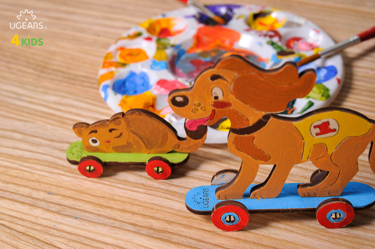 3D Colouring Model Kitty & Puppy