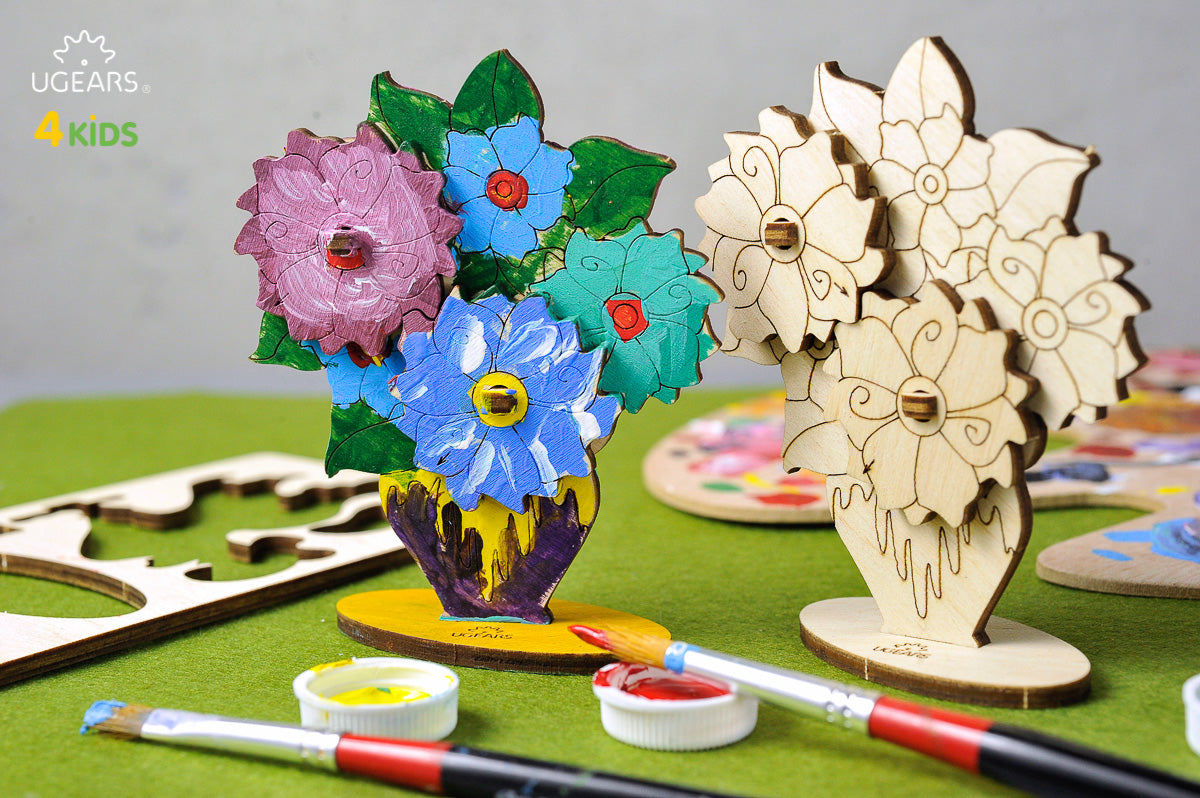 3D Colouring Model Bouquet
