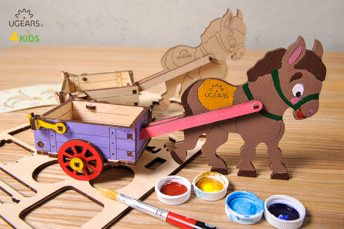 3D Colouring Model Donkey