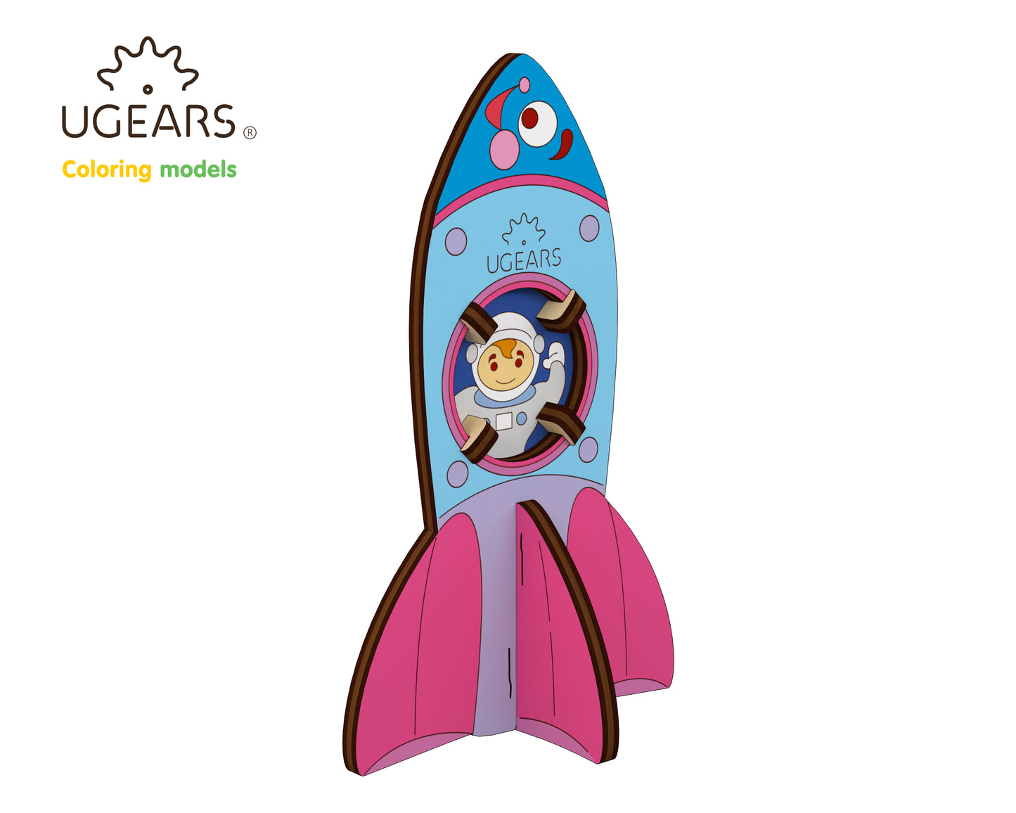 3D Colouring Model Rocket