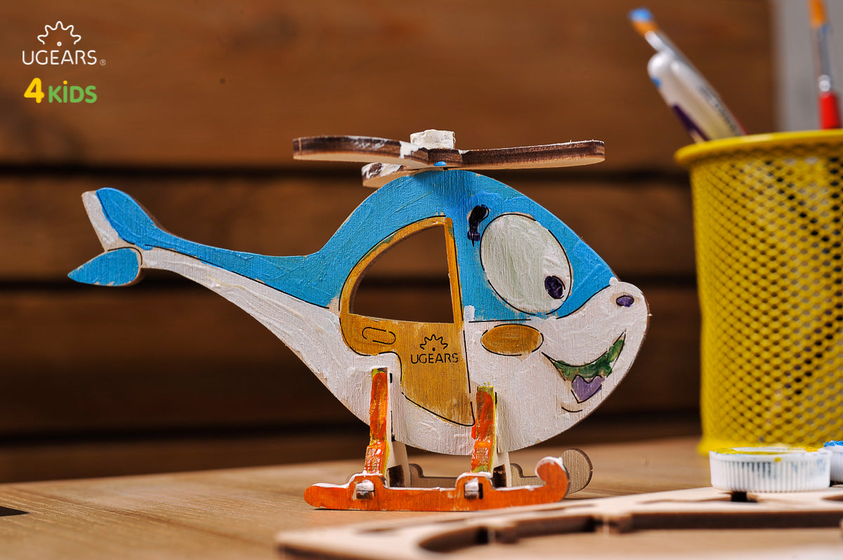 3D Colouring Model Helicopter