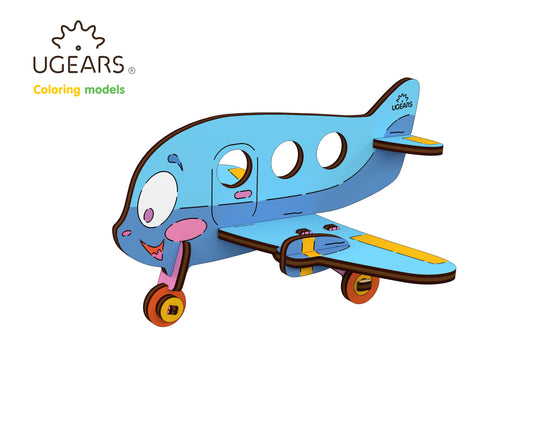 3D Colouring Model Airplane