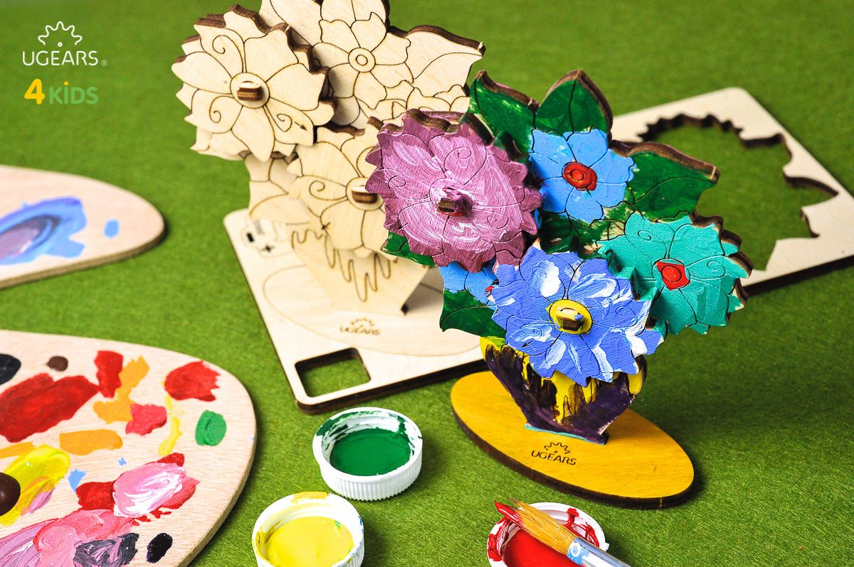 3D Colouring Model Bouquet