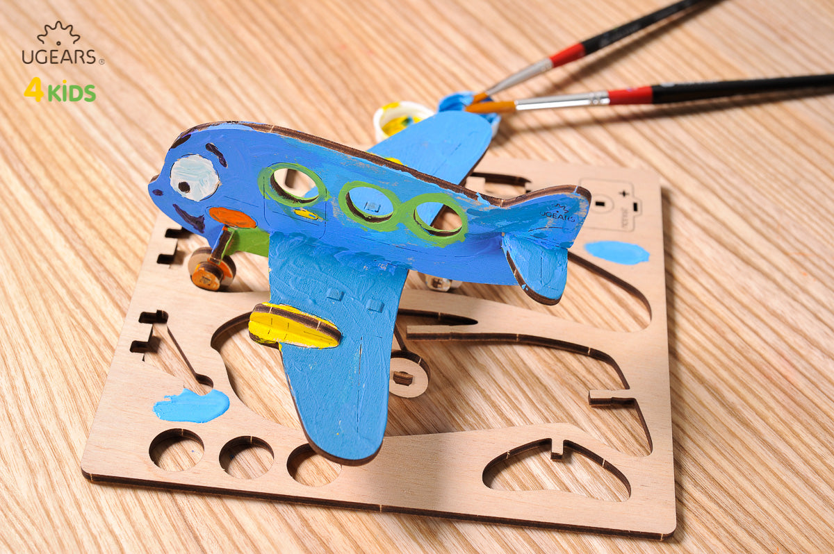 3D Colouring Model Airplane