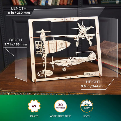 Fighter Aircraft 2.5D Puzzle